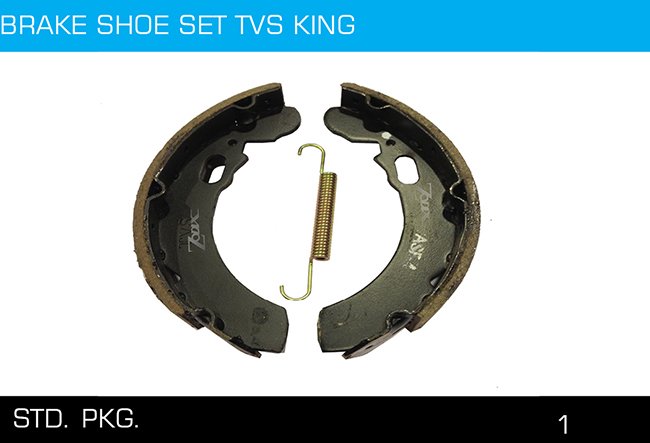 BRAKE SHOE SET TVS KING